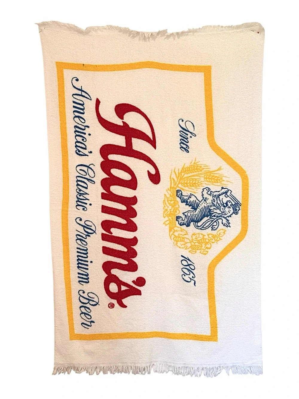Hamm's Beer Vintage Beach Towel